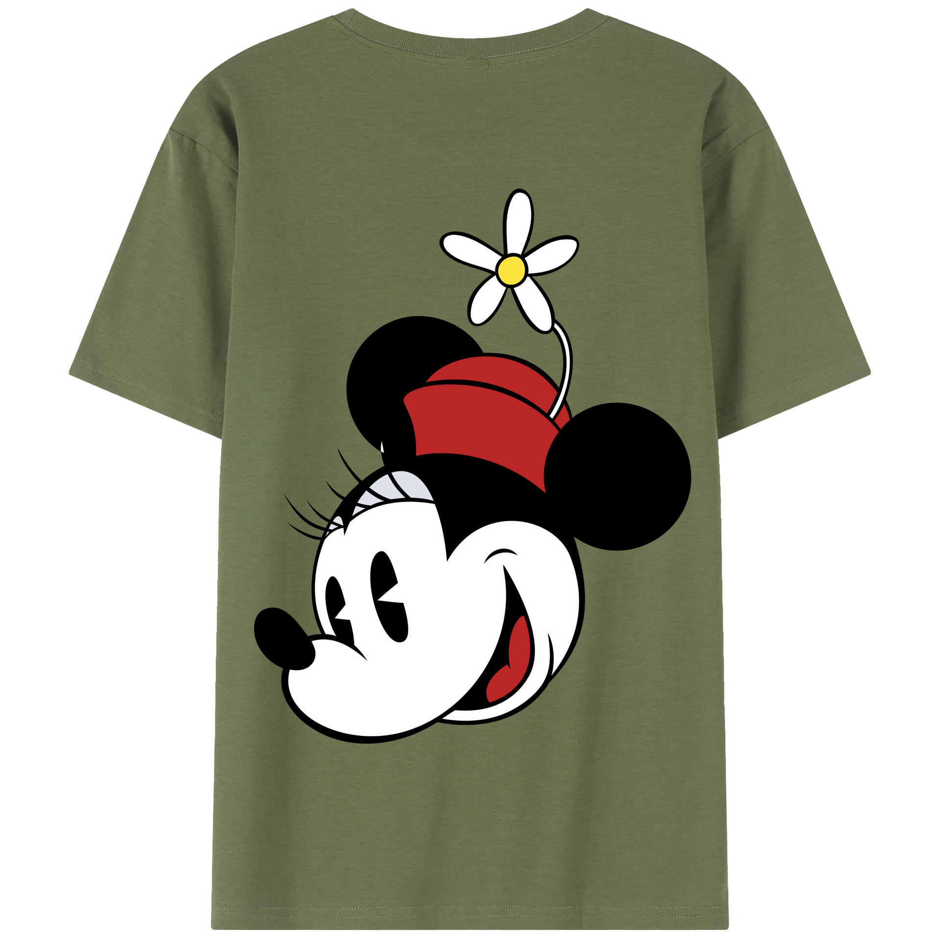 （画像用） ミッキーマウス Mickey Mouse 綿100％半袖Tシャツ（背面プリント）